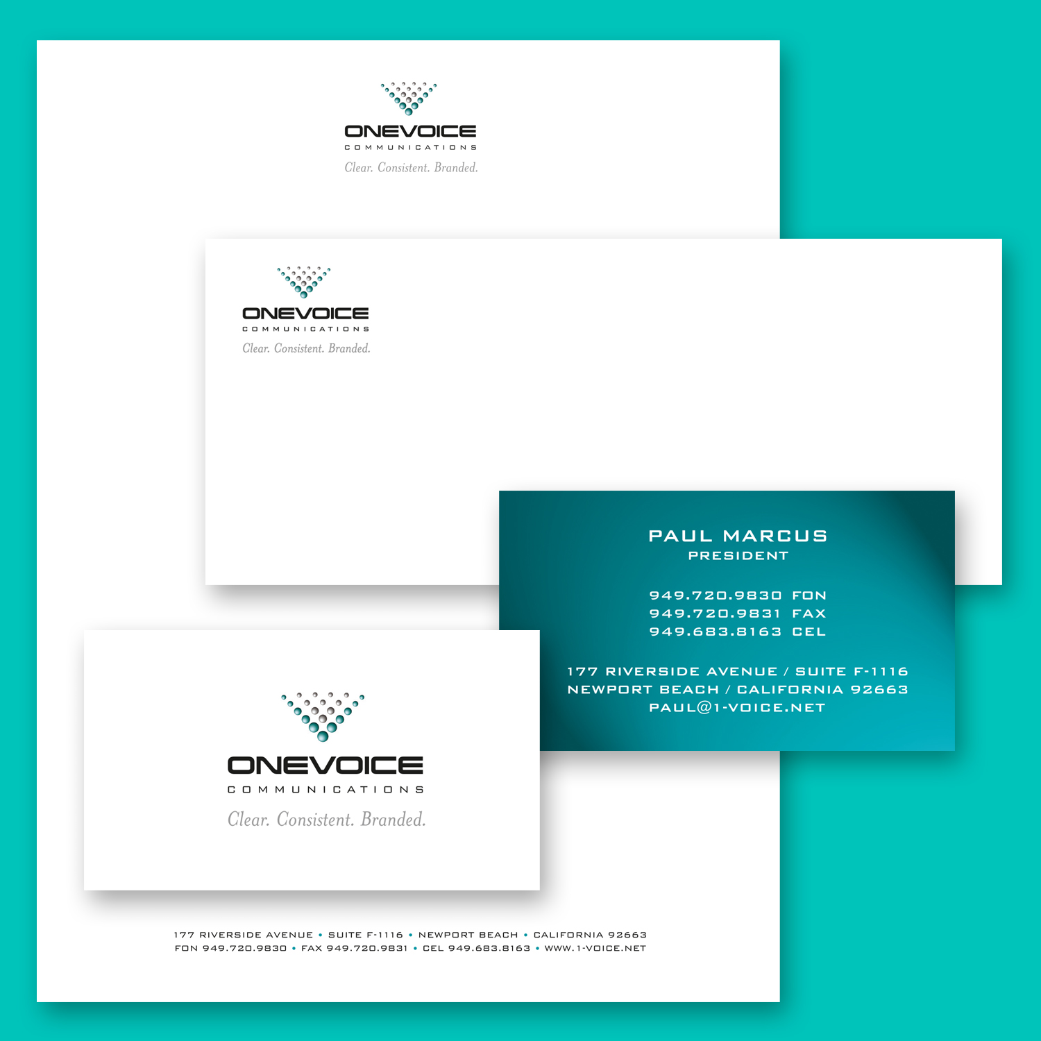 One Voice Communications Stationery