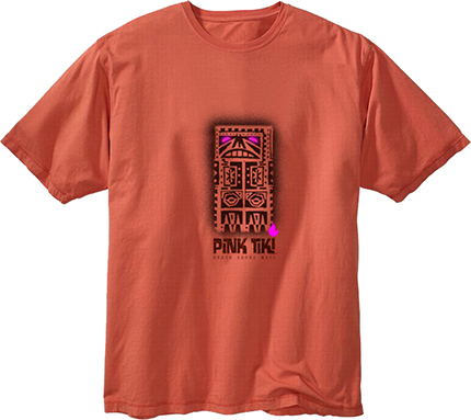 Pink Tiki T-Shirt - Red